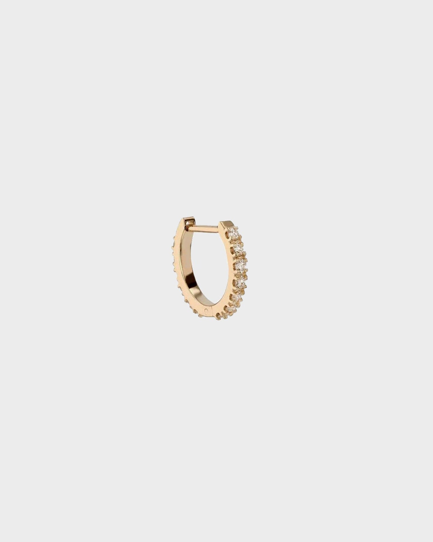 Radiant 0.10 TCW Lab Grown Diamond Round Hoops 3