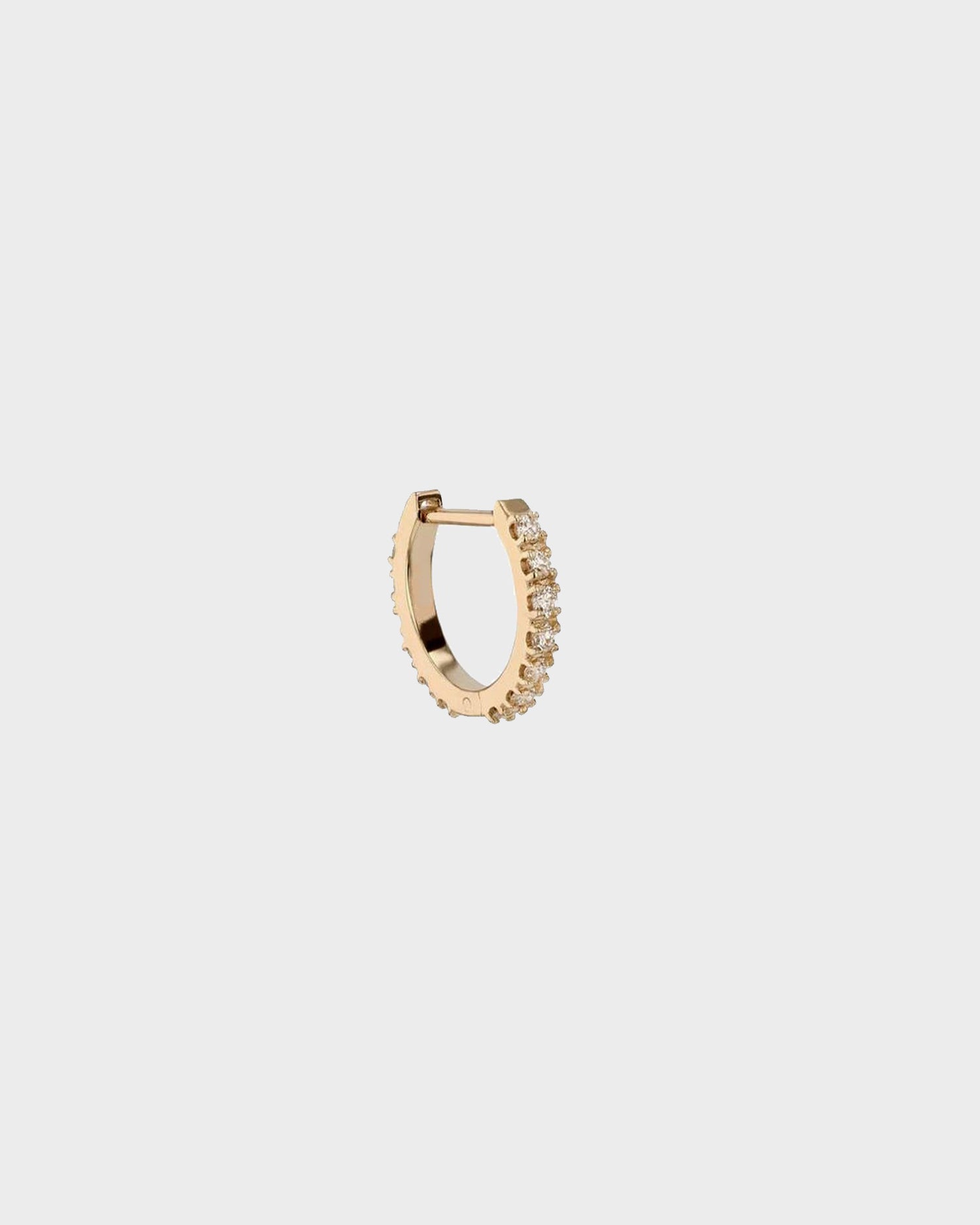 Radiant 0.10 TCW Lab Grown Diamond Round Hoops 3