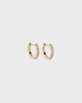 Load image into Gallery viewer, Radiant 0.10 TCW Lab Grown Diamond Round Hoops
