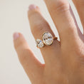 Load image into Gallery viewer, Elegant 3.0 CT Oval Lab Grown Diamond Bezel Engagement Ring
