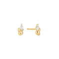 Load image into Gallery viewer, Elegant 0.40 TCW Pear Lab-Grown Diamond Knot Stud Earrings
