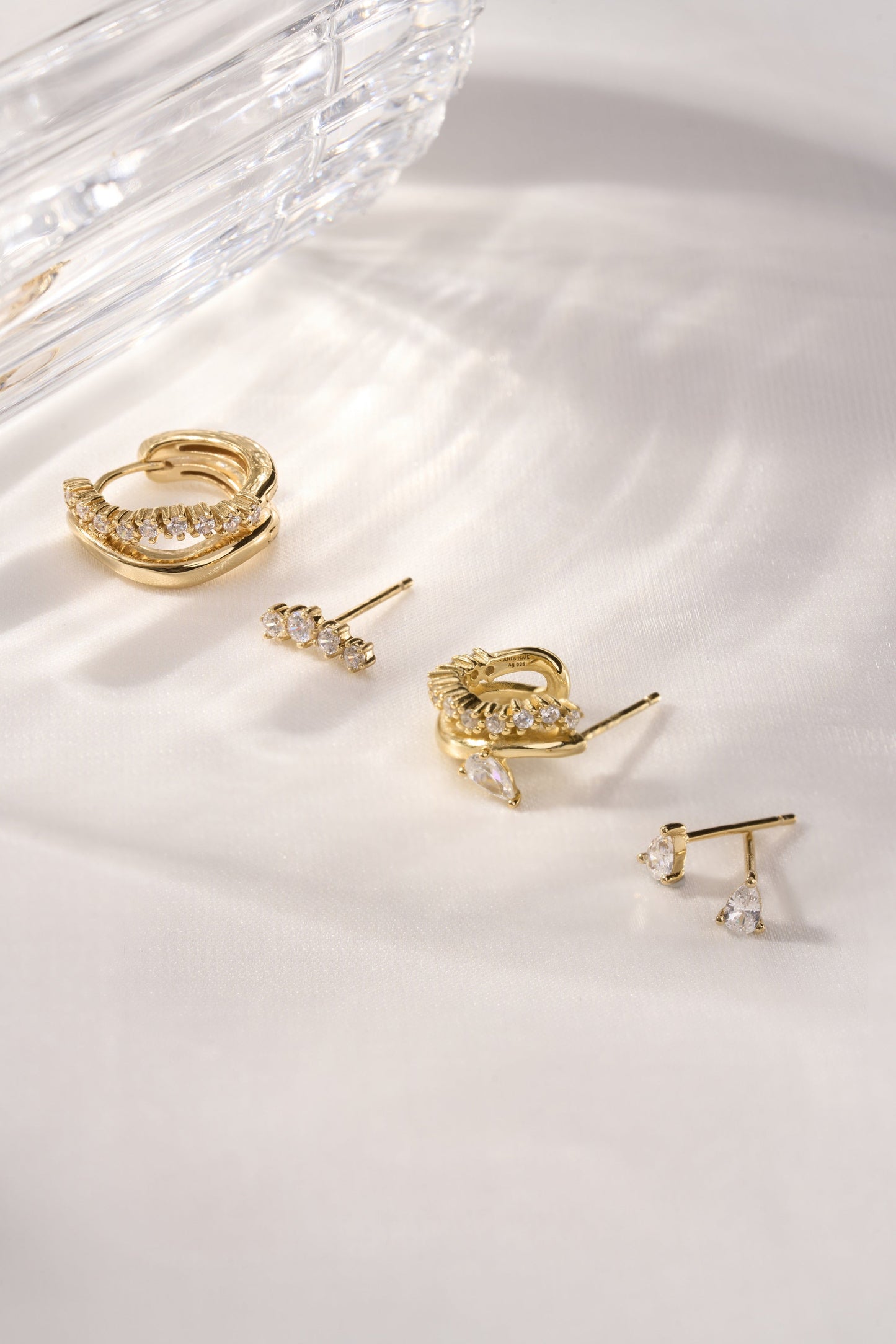 Elegant 0.30 Carat Round Lab-Grown Diamond Climber Earrings 3