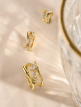 Load image into Gallery viewer, 0.40TCW Round Lab-Grown Diamond Gold Huggie Earrings
