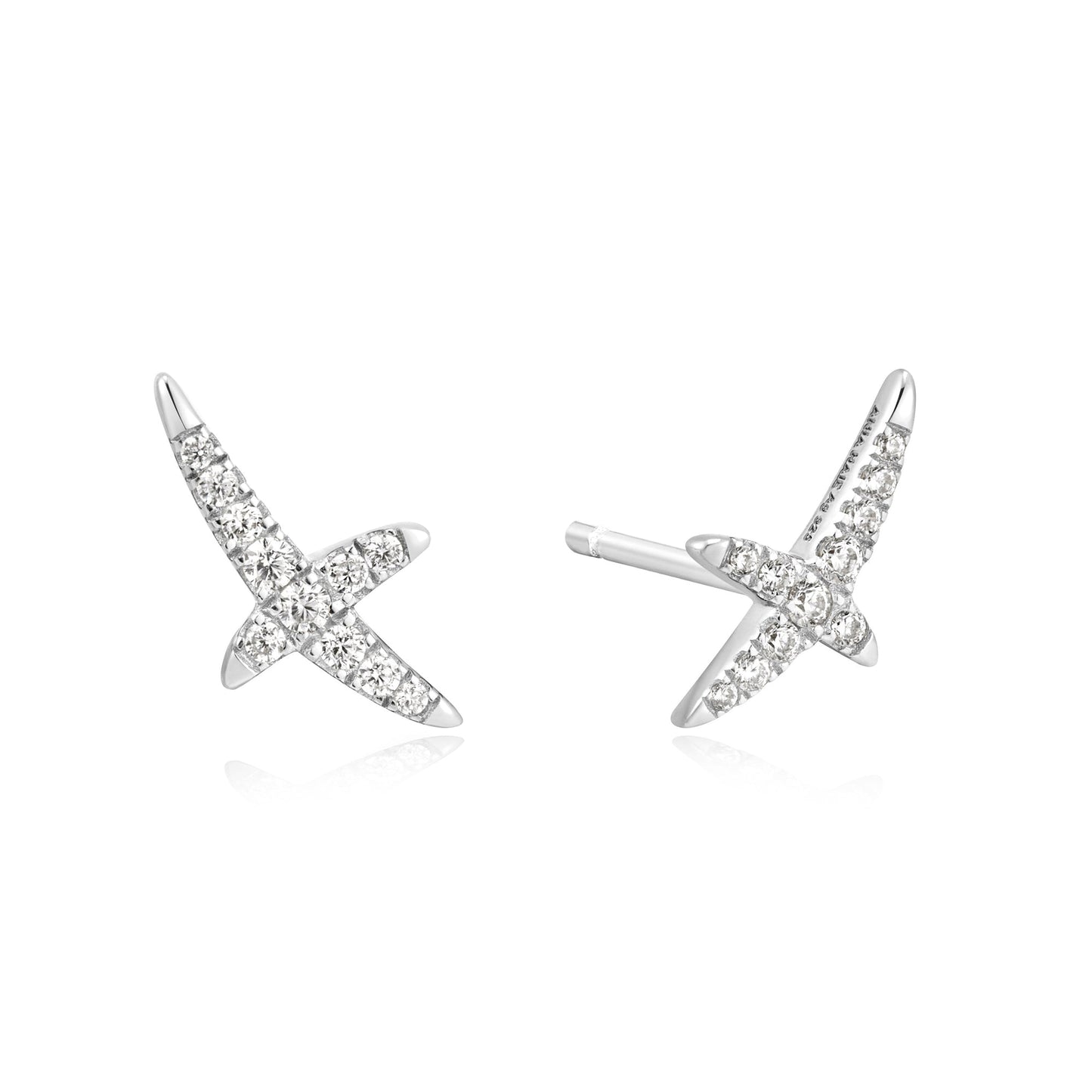 0.20 TCW Lab-Grown Diamond Crossover Stud Earrings 1