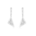 Load image into Gallery viewer, 0.02 TCW Lab-Grown Diamond Triangle Drop Earrings
