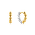 Load image into Gallery viewer, Two Tone Hoop Earrings
