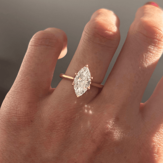 Solitaire-Oval Lab Grown Diamond Engagement Ring