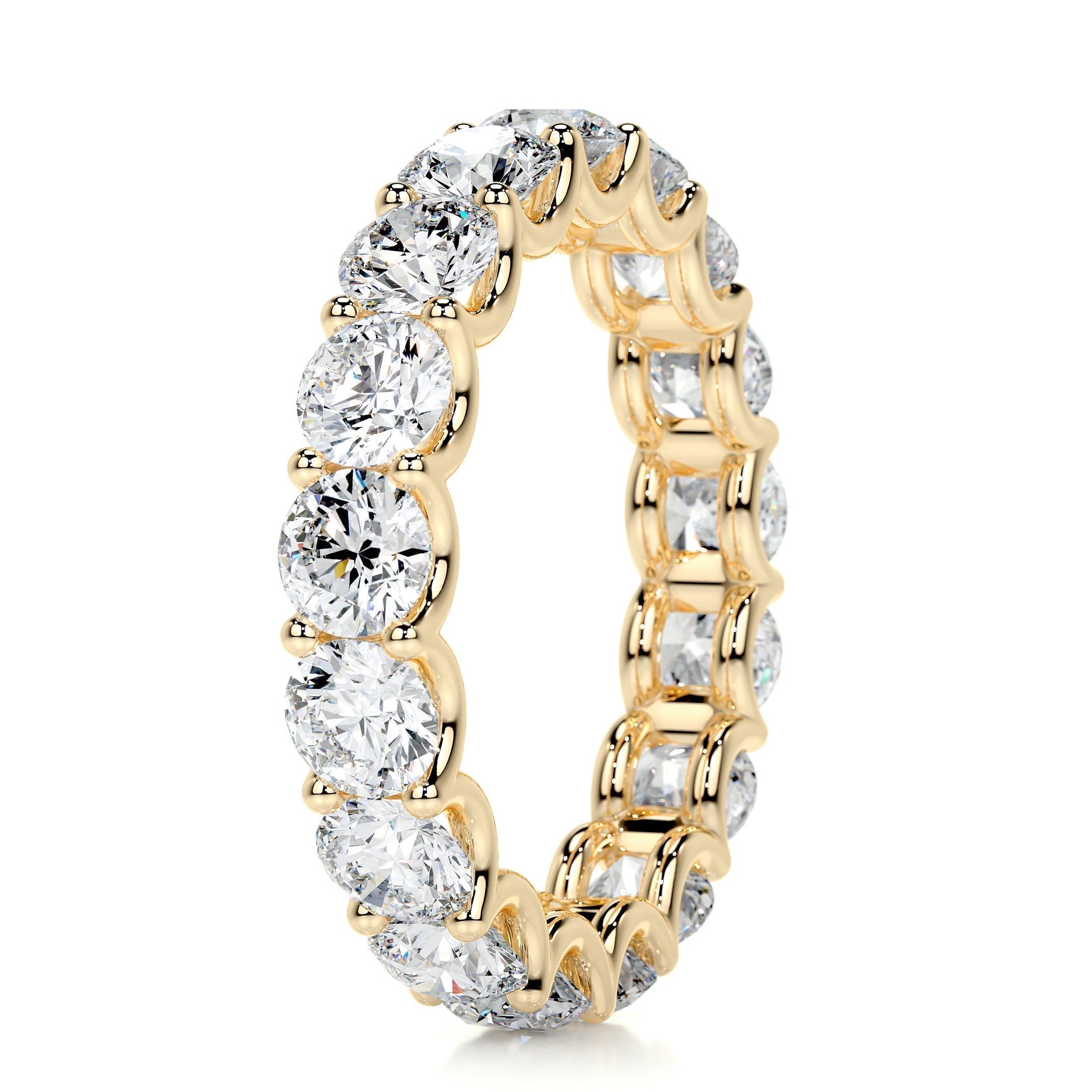 4ct Round EF- VVS Diamond Full Eternity Stackable Wedding Band