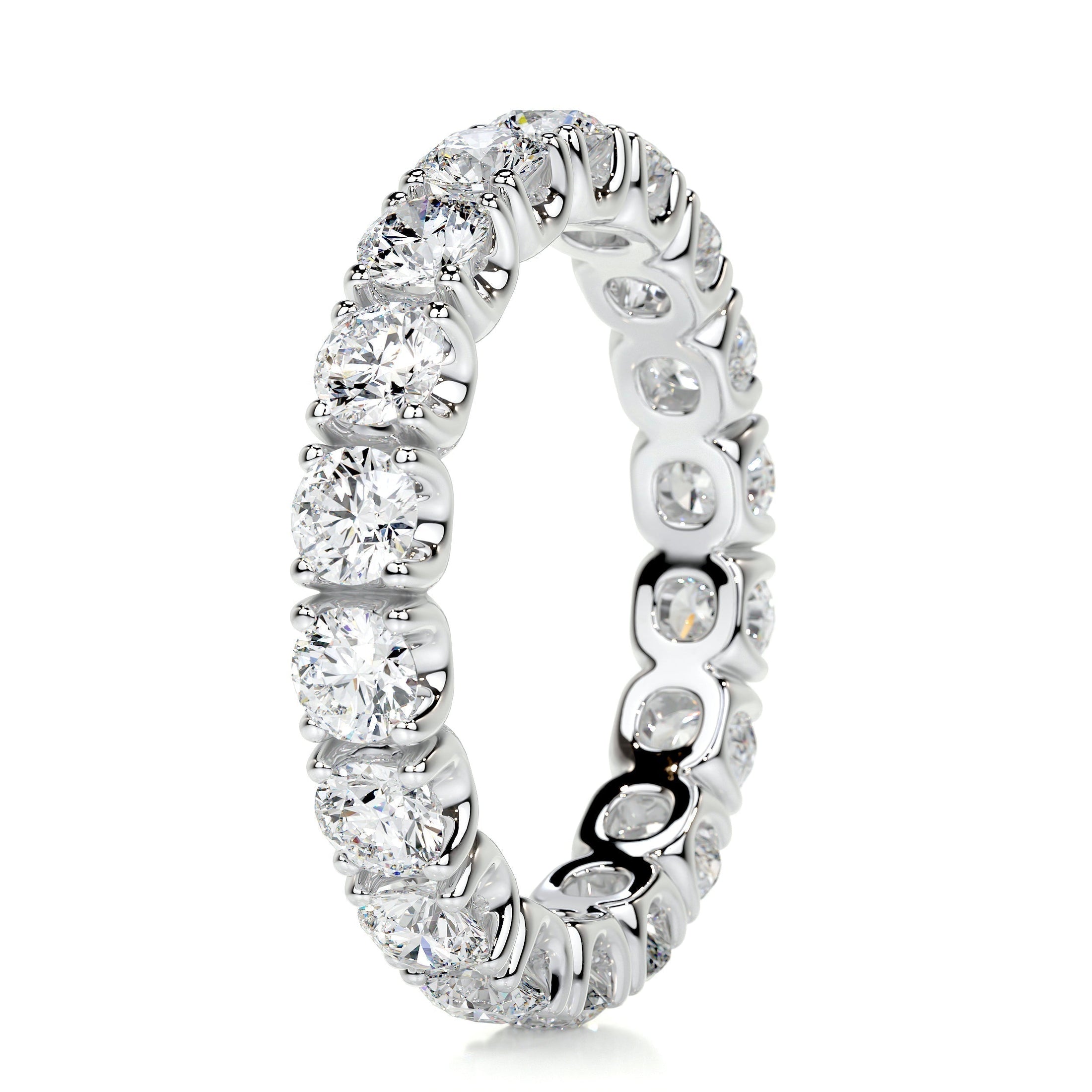 2.4 TCW Round Lab Grown Diamond Eternity Band in Gold Setting 5