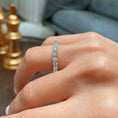 Load image into Gallery viewer, 2.4 TCW Round Lab Grown Diamond Eternity Band in Gold Setting 10
