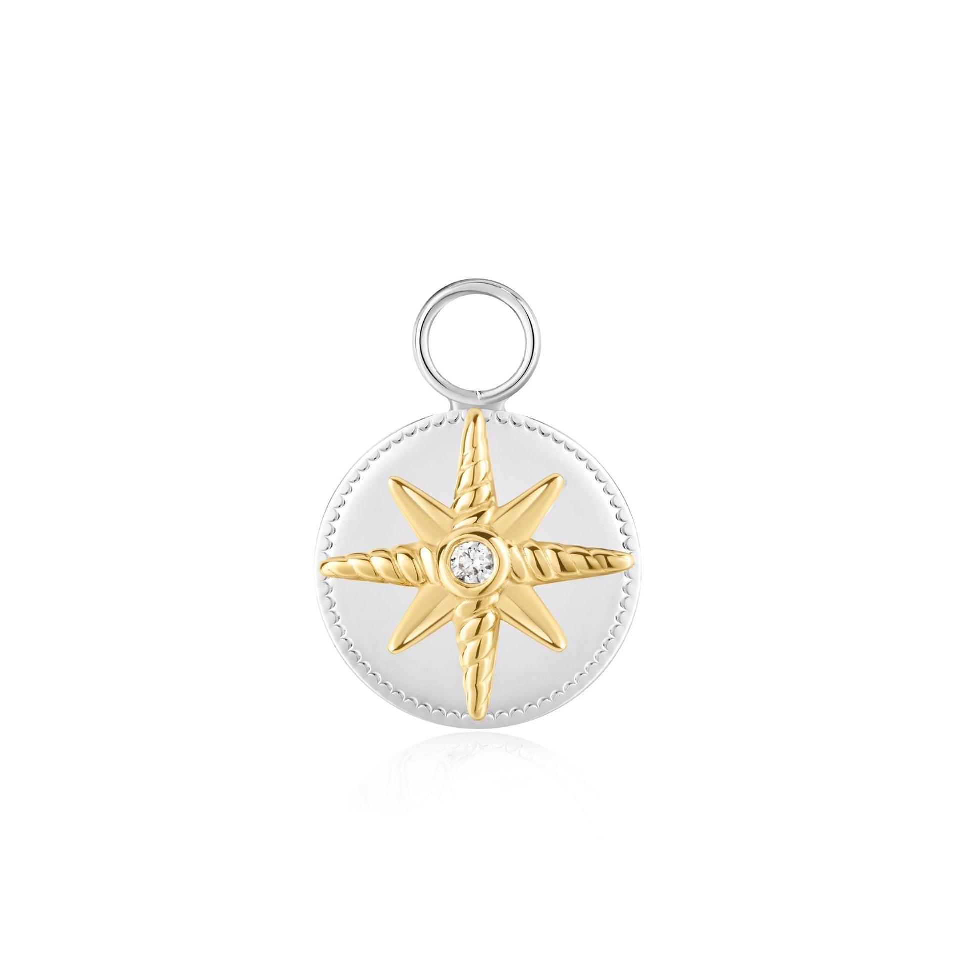 Celestial Charm: 0.02 TCW Round Lab-Grown Diamond Star and Sun Earrings 2