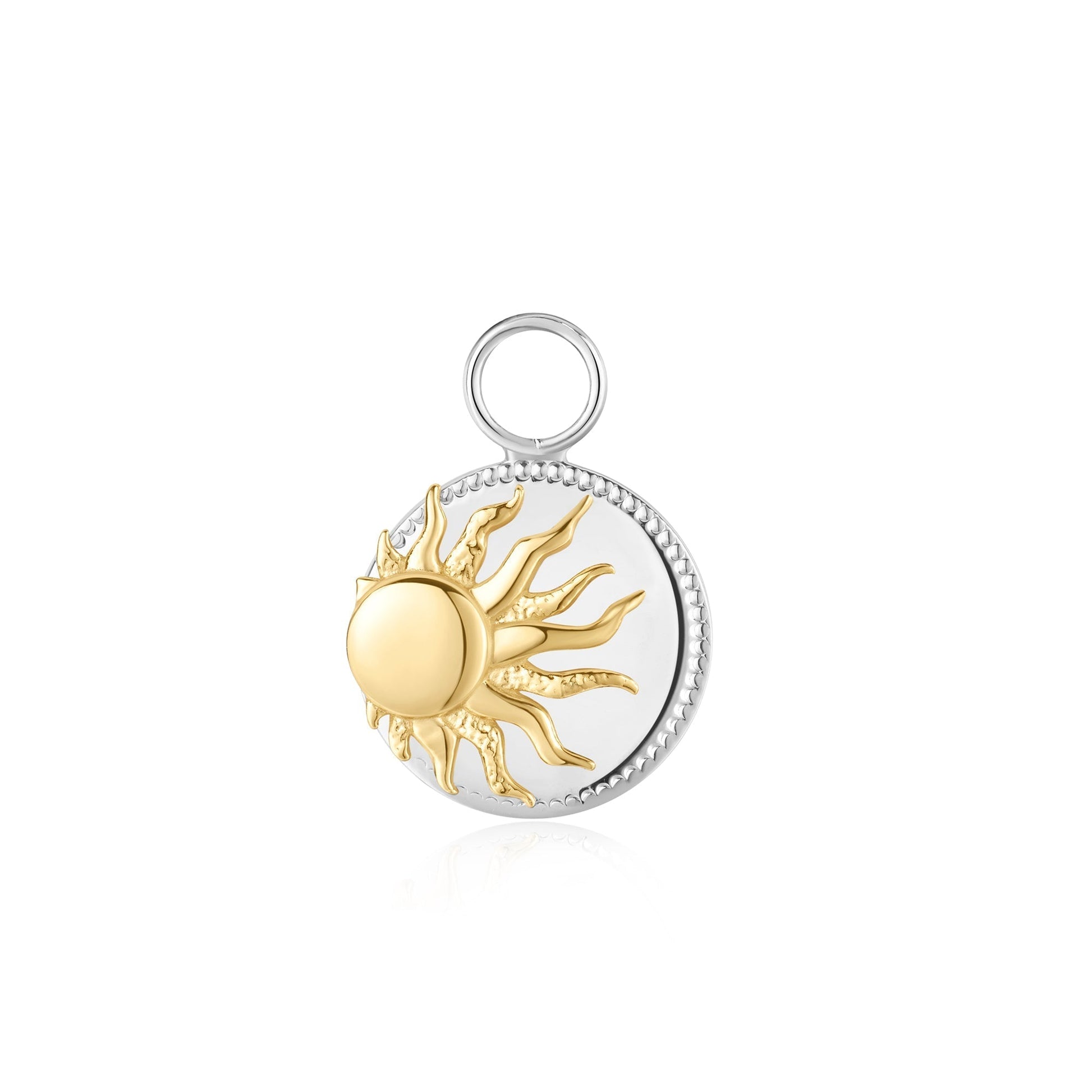 Celestial Charm: 0.02 TCW Round Lab-Grown Diamond Star and Sun Earrings 3