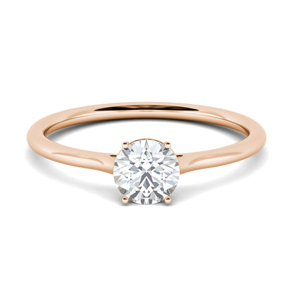 1.02 CT Round Lab-Grown Diamond Solitaire Engagement Ring in Radiant Gold 5