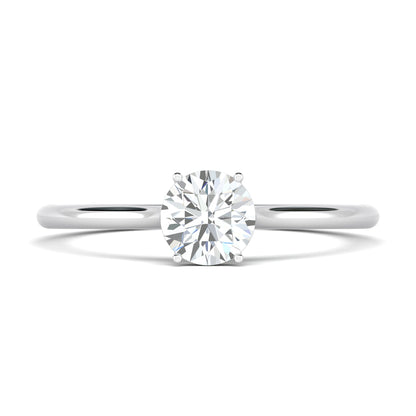 1.02 CT Round Lab-Grown Diamond Solitaire Engagement Ring in Radiant Gold 13