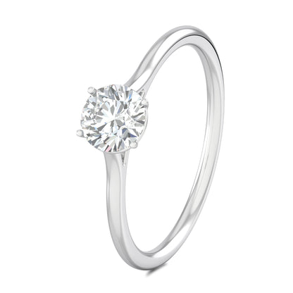 1.02 CT Round Lab-Grown Diamond Solitaire Engagement Ring in Radiant Gold 17