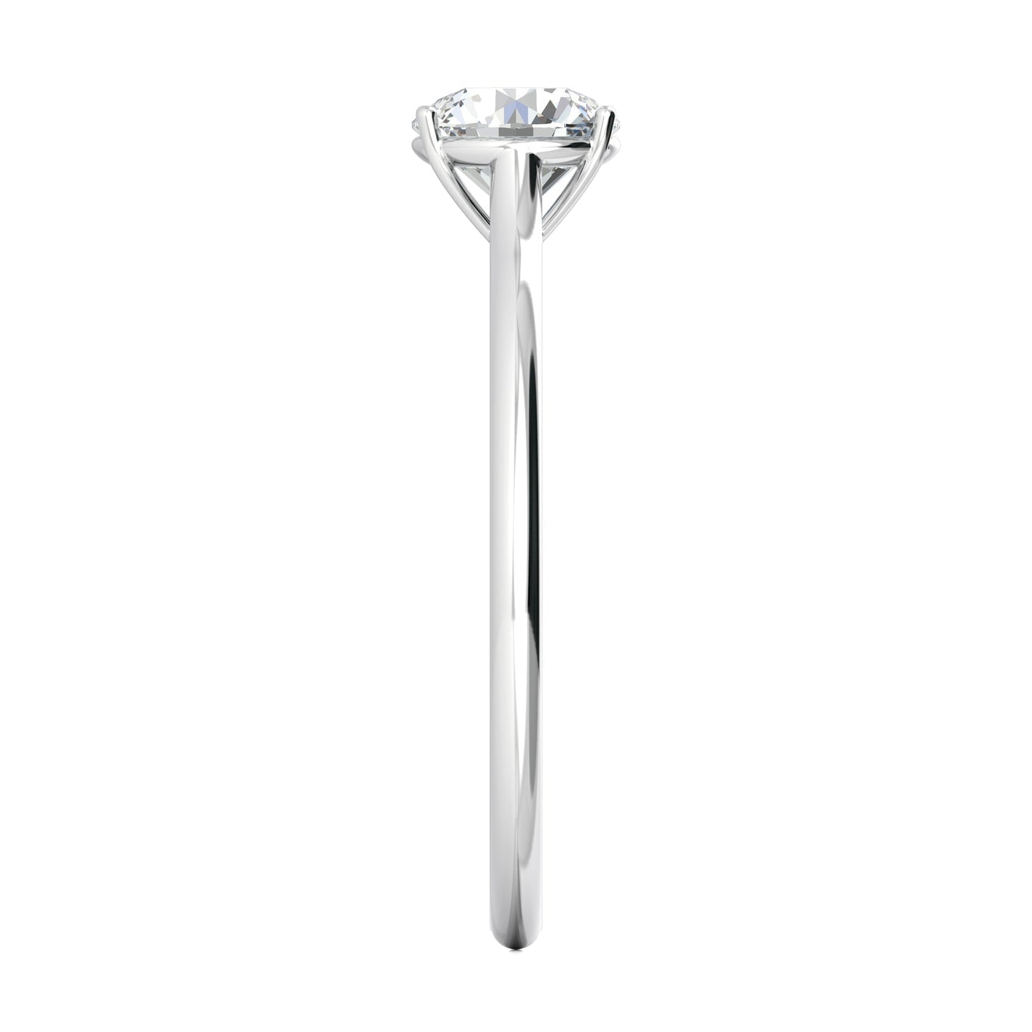 1.02 CT Round Lab-Grown Diamond Solitaire Engagement Ring in Radiant Gold 11