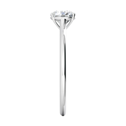 1.02 CT Round Lab-Grown Diamond Solitaire Engagement Ring in Radiant Gold 11