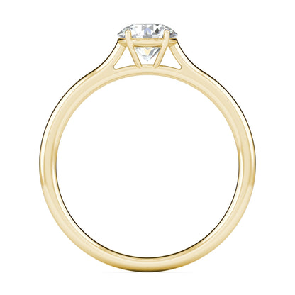 1.02 CT Round Lab-Grown Diamond Solitaire Engagement Ring in Radiant Gold 3