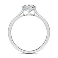 Load image into Gallery viewer, 0.7 CT Round Lab-Grown Diamond Hidden Halo Gold Engagement Ring 8
