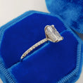 Load image into Gallery viewer, 3.33 CT Radiant Lab-Grown Diamond Hidden Halo Pave Engagement Ring
