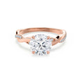 Load image into Gallery viewer, 0.75 CT Round Lab-Grown Diamond Twisted Pave Engagement Ring
