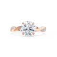 Load image into Gallery viewer, 0.75 CT Round Lab-Grown Diamond Twisted Pave Engagement Ring
