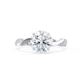 Load image into Gallery viewer, 0.75 CT Round Lab Grown Diamond Twisted Pave Engagement Ring
