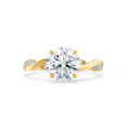 Load image into Gallery viewer, 1.20 CT Round Lab Grown Diamond Twisted Pave Engagement Ring
