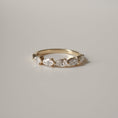 Load image into Gallery viewer, 0.50 TCW Pear Lab Grown Diamond  Half Eternity Wedding Band
