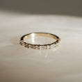 Load image into Gallery viewer, 0.50 TCW Baguette & Round Lab Grown Diamond Wedding Band in Elegant Gold Setting
