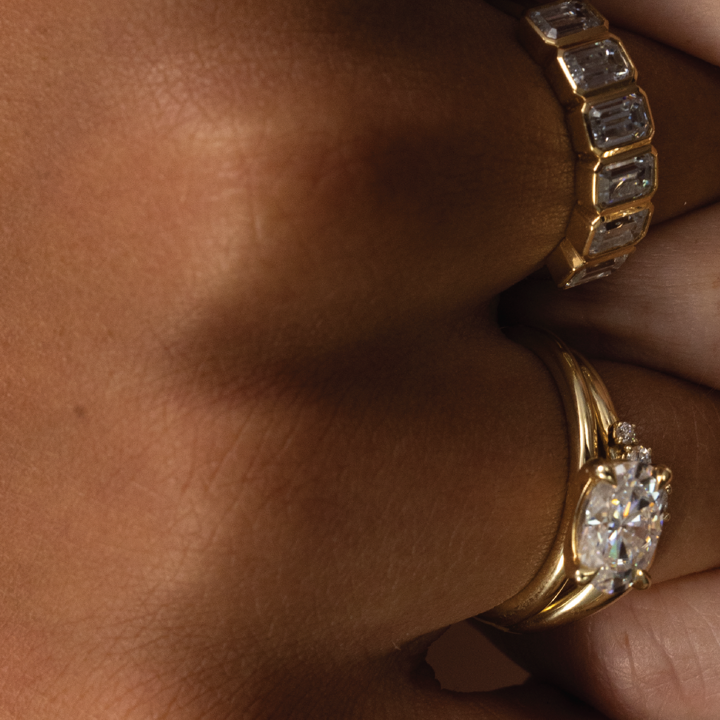 East West Solitaire-Oval Lab Grown Diamond Engagement Ring