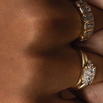 East West Solitaire-Oval Lab Grown Diamond Engagement Ring