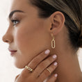 Load image into Gallery viewer, 0.30 Carat Round Elongated Bar Drop Lab Grown Diamond Earrings
