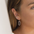 Load image into Gallery viewer, 0.30 Carat Round Elongated Bar Drop Lab Grown Diamond Earrings
