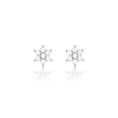 Load image into Gallery viewer, 0.10 TCW Radiant Star-Shaped Diamond Stud Earrings
