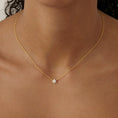 Load image into Gallery viewer, 0.09 TCW Round Lab-Grown Diamond Blossom Necklace
