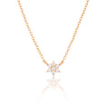 Load image into Gallery viewer, 0.09 TCW Round Lab-Grown Diamond Blossom Necklace
