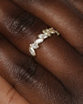 Load image into Gallery viewer, 0.70 TCW Marquise Lab Grown Diamond Gold Vine Eternity Band
