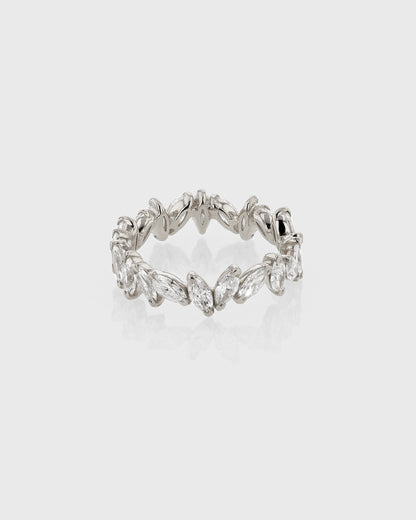 0.50 TCW Marquise Lab Grown Diamond Half Eternity Wedding Band 2