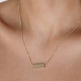 Load image into Gallery viewer, Elegant Personalized Gold Bar Pendant Necklace
