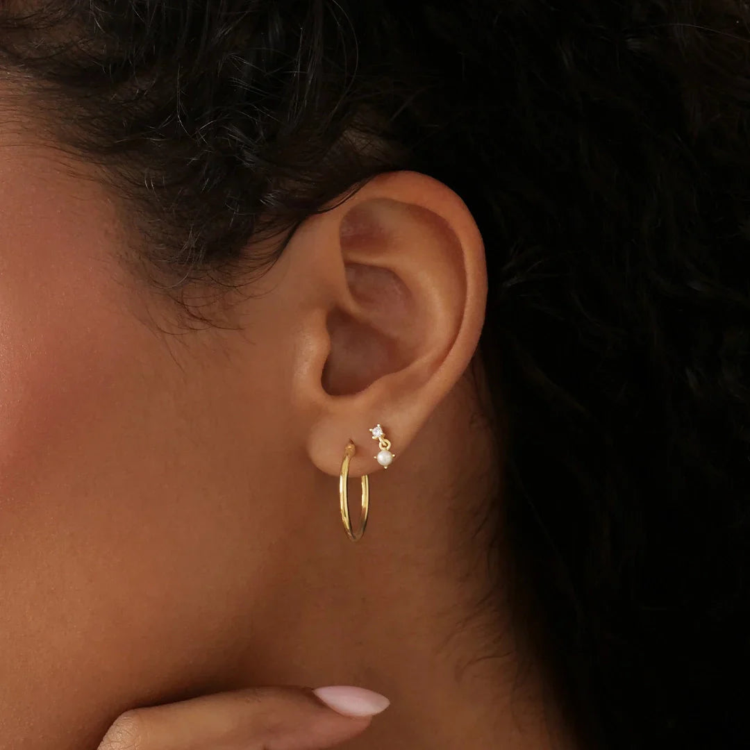 Round Hoop Earrings