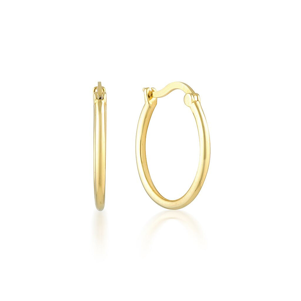 Round Hoop Earrings