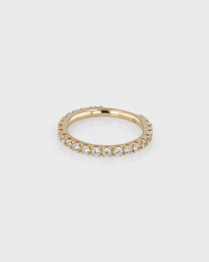 0.50 TCW Round Lab Grown Diamond Eternity Wedding Band 2