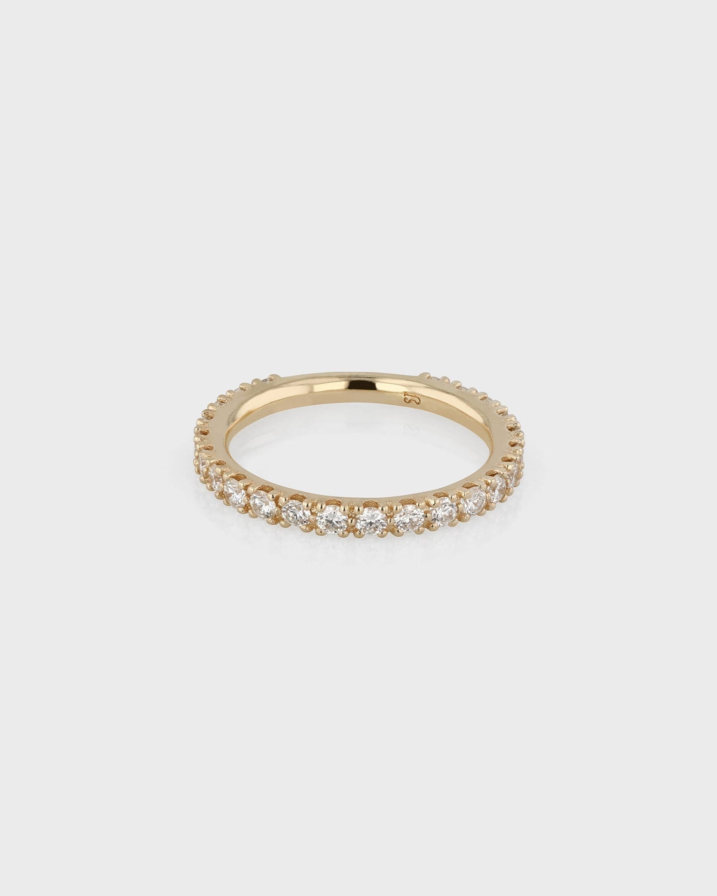 0.50 TCW Round Lab Grown Diamond Eternity Wedding Band 1
