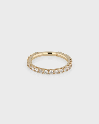 0.50 TCW Round Lab Grown Diamond Eternity Wedding Band 1