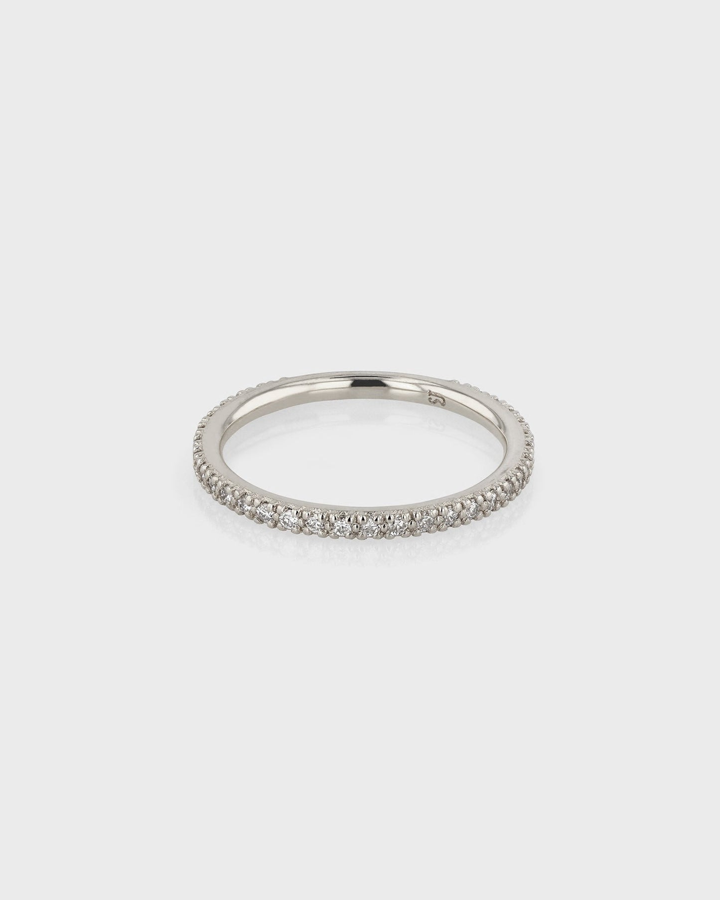 0.50 TCW Round Lab Grown Diamond Half Open Wedding Band 1