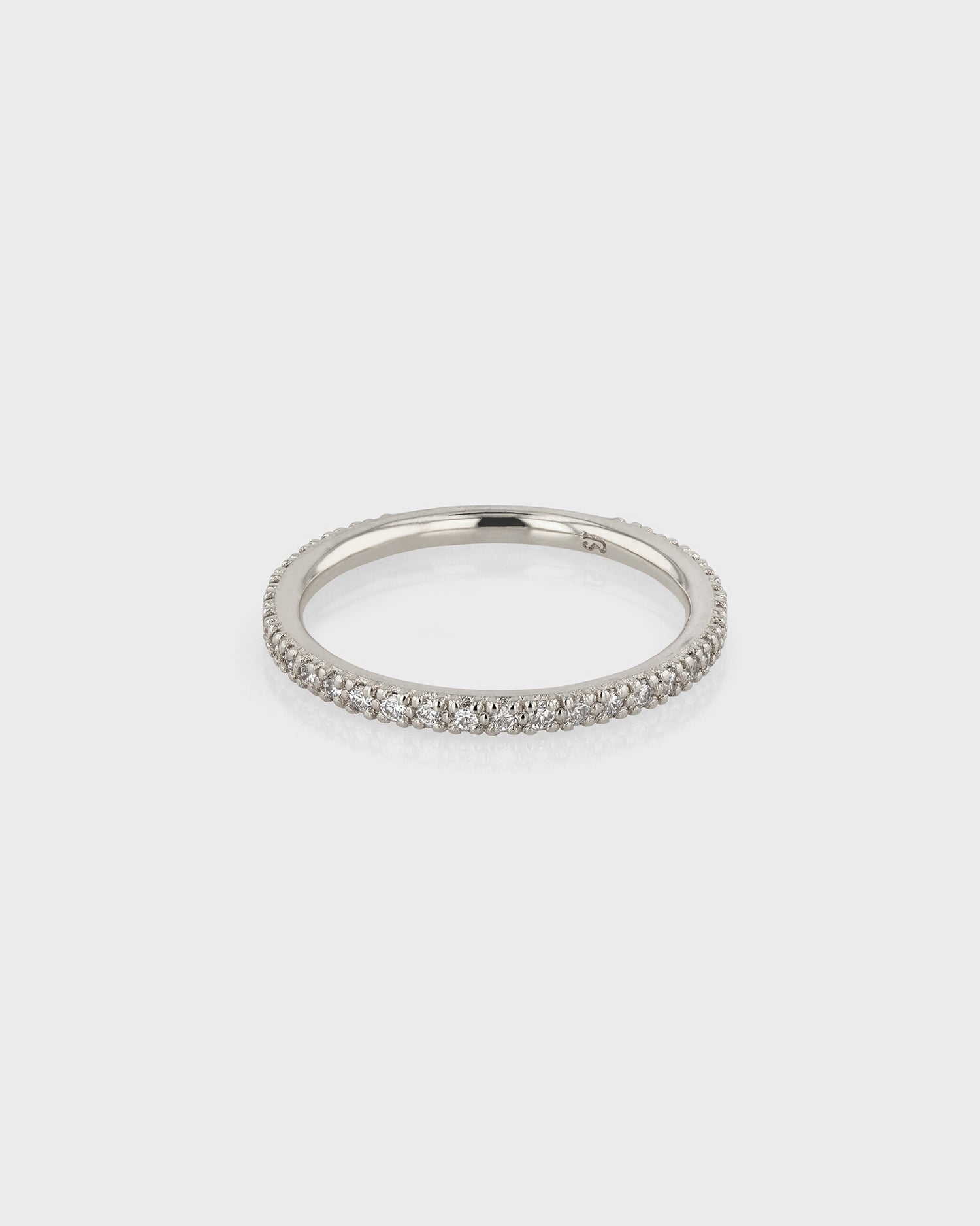 0.50 TCW Round Lab Grown Diamond Half Open Wedding Band 1
