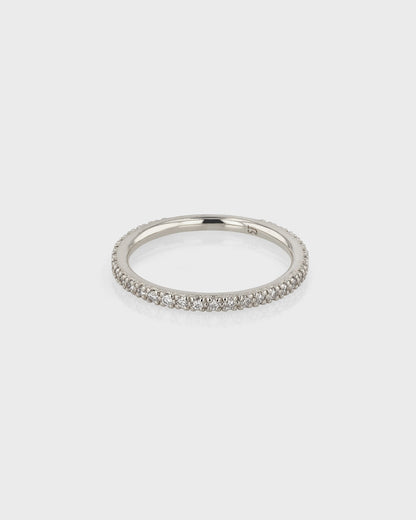0.50 TCW Round Lab Grown Diamond Half Open Wedding Band 1