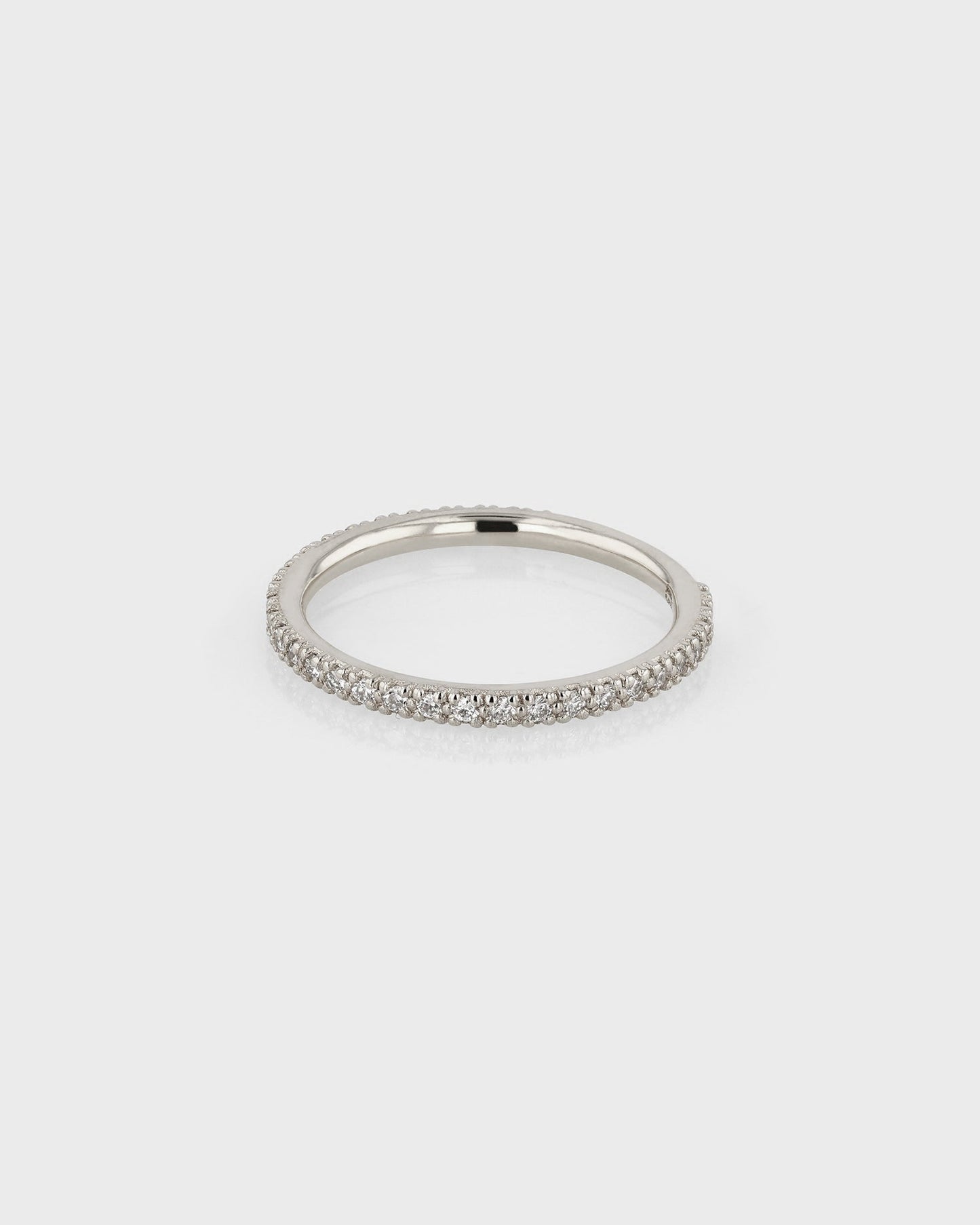 0.50 TCW Round Lab Grown Diamond Half Open Wedding Band 2