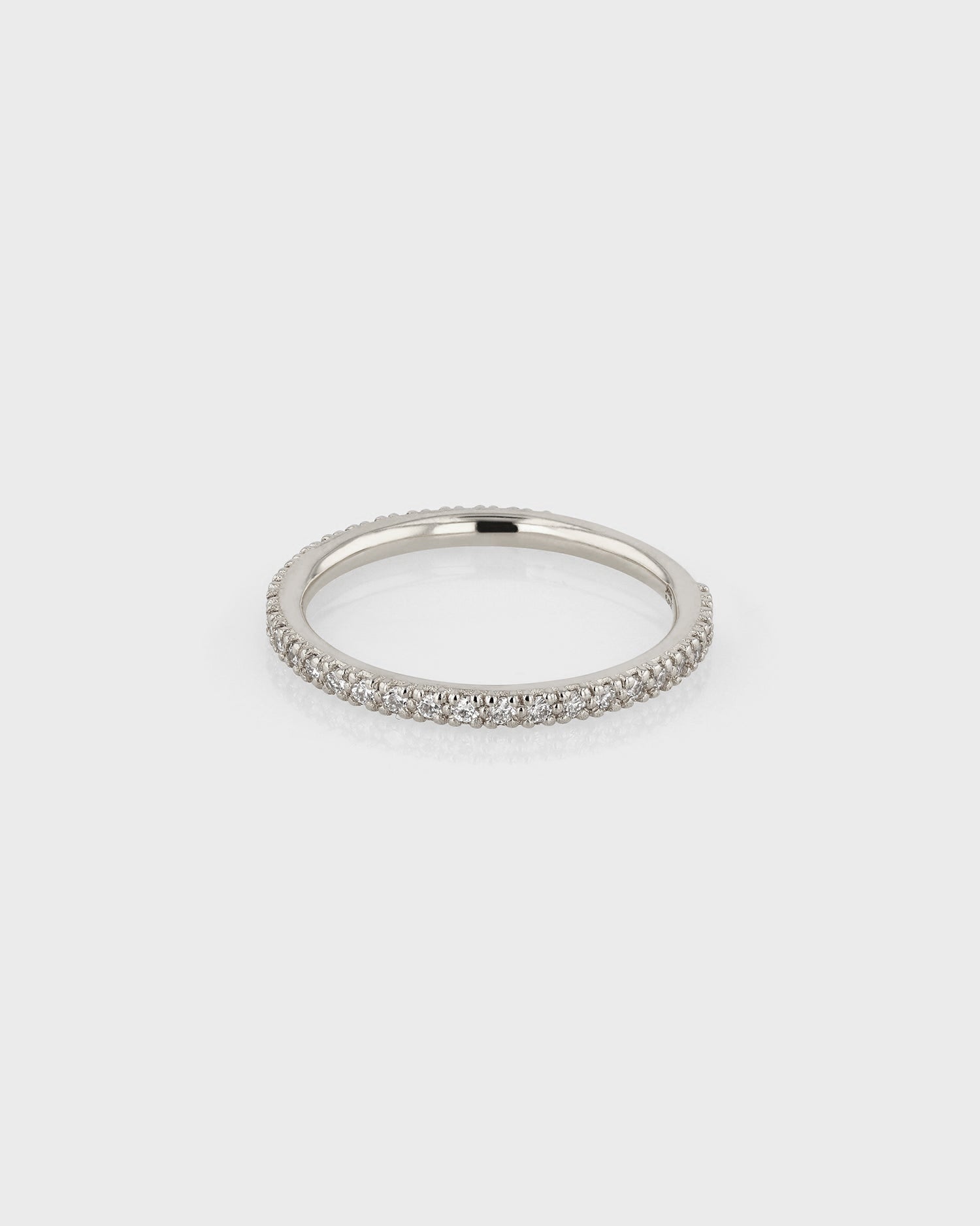 0.50 TCW Round Lab Grown Diamond Half Open Wedding Band 2